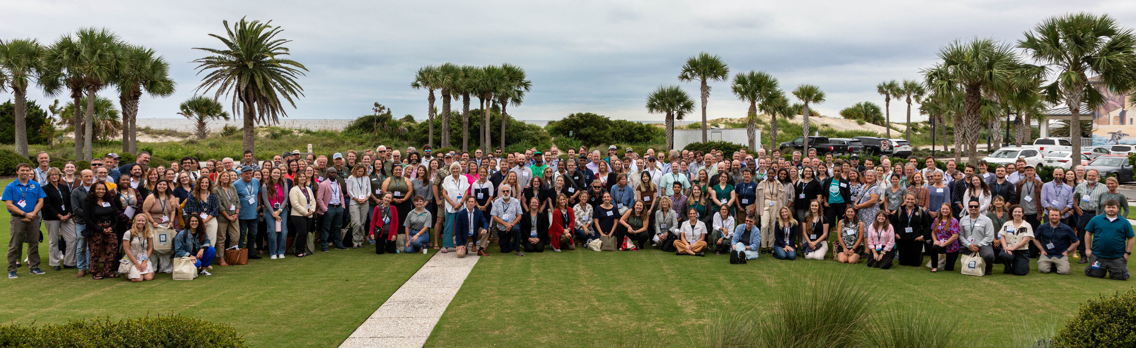 The full ICSR 2024 delegation gathered outdoors for a group photograph
